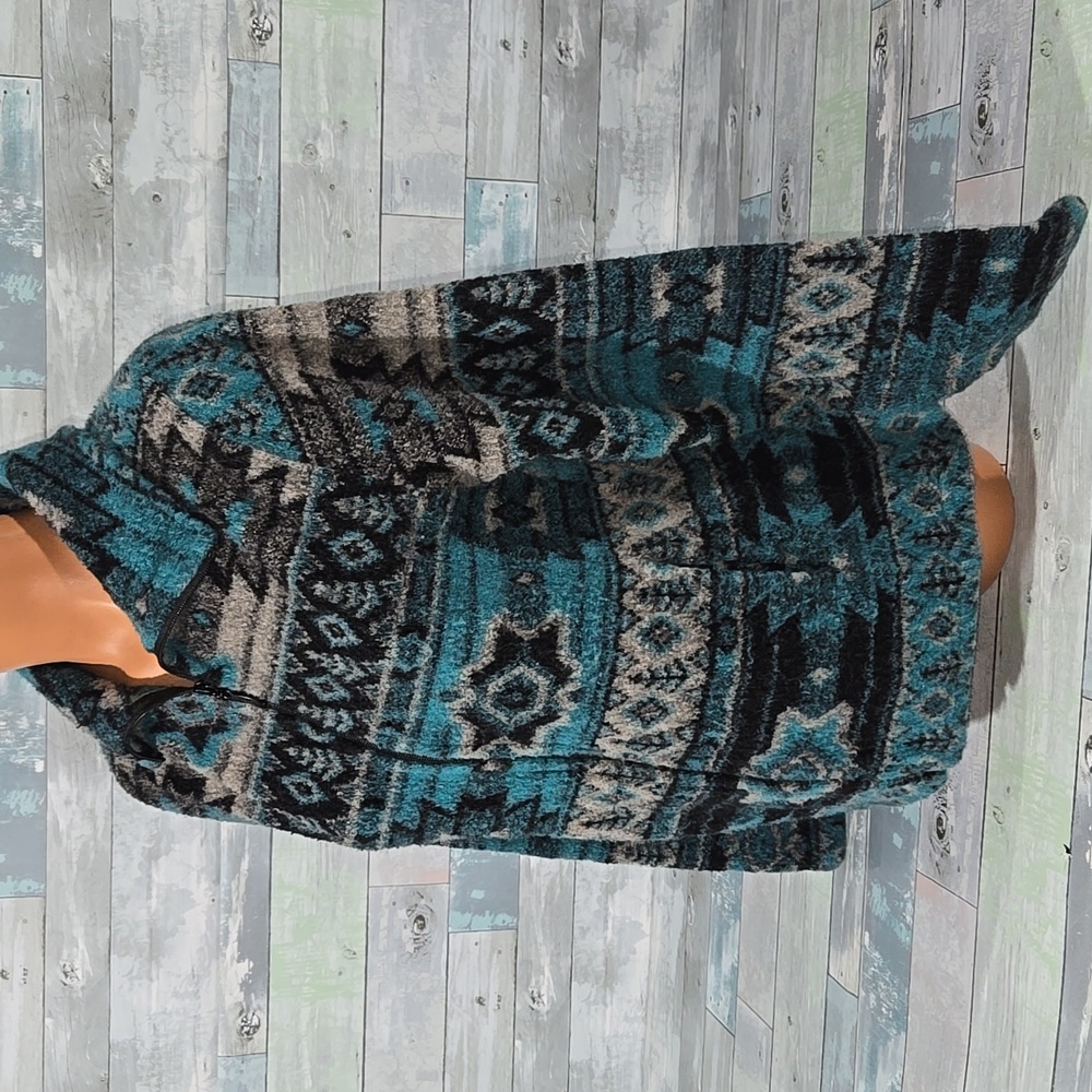 Bear Ridge Outfitters Vintage Western Aztec Zip Up Jacket Sz Small - Picture 2 of 5
